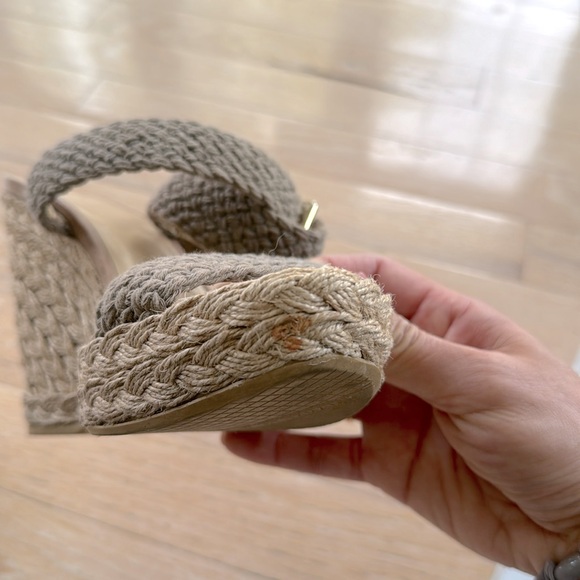 Stuart Weitzman Espadrille Platform Sandal Sz 8.5 - Picture 6 of 7